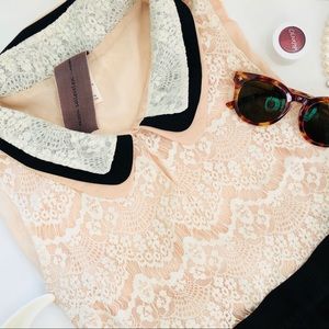 ✨Host Pick!✨ Lacy top w/ Peter Pan collar 🎀